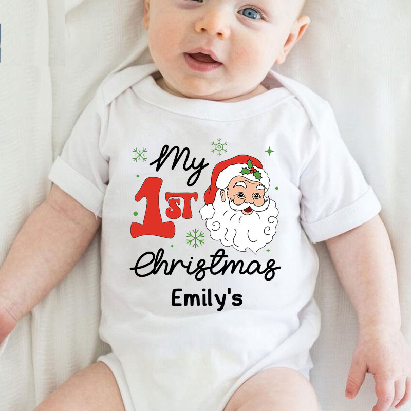 My First Chrismas Baby Bodysuit