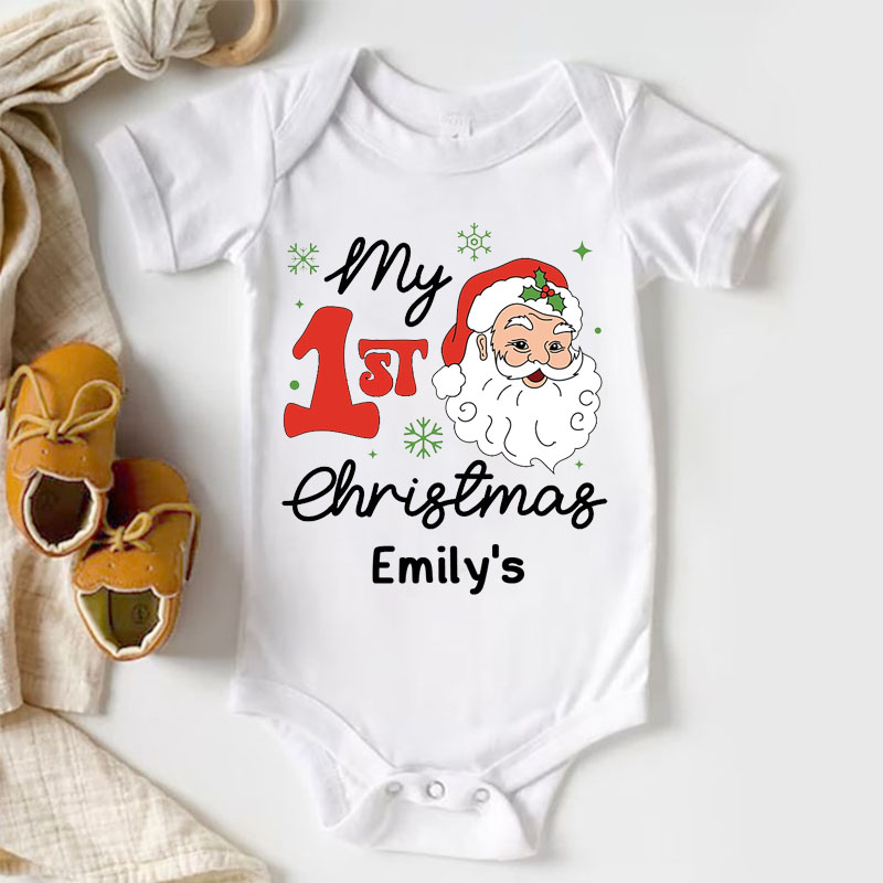 My First Chrismas Baby Bodysuit