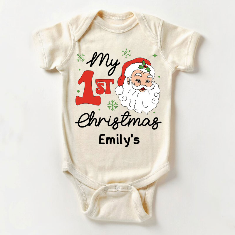 My First Chrismas Baby Bodysuit