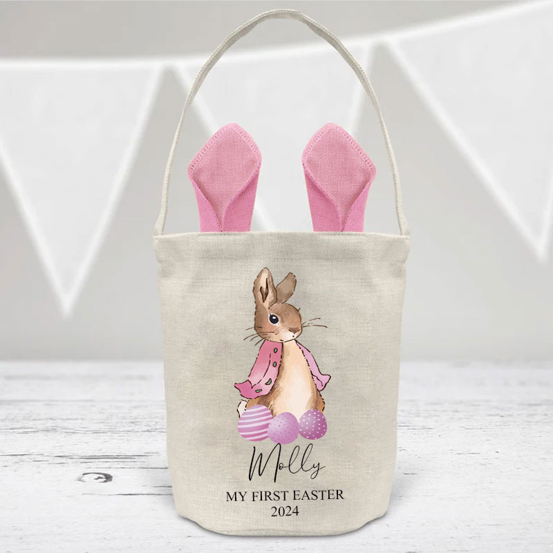 My First Easter Bunny Tote Bag Easter Basket
