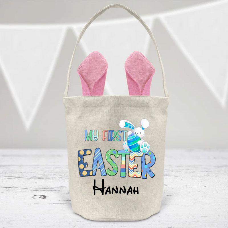 My first easter New Baby Easter Basket