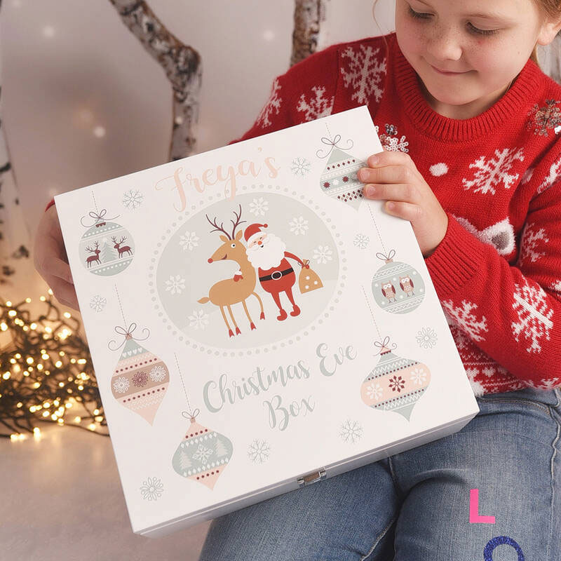 Nutcracker Wooden Decoupaged Christmas Eve Box