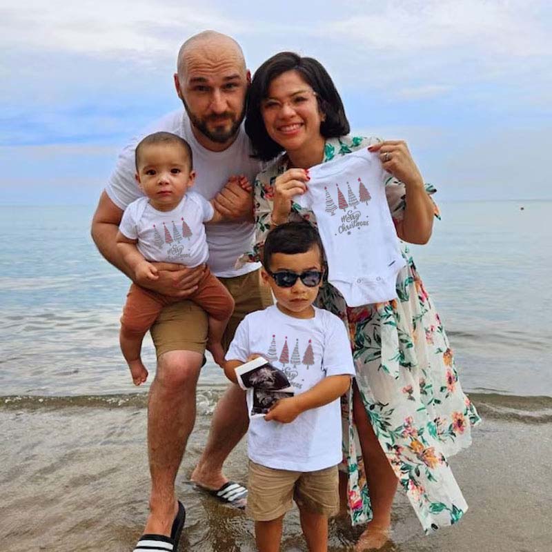 Cute Merry Christmas Tree Tshirts  Family Matching Christmas Outfi