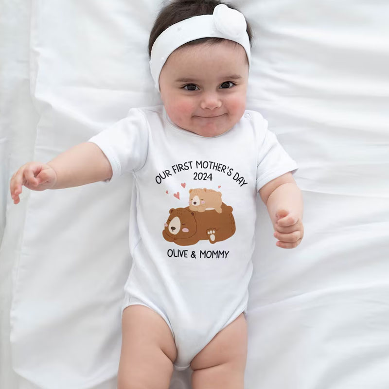 Our First Mother's Day Baby Onesies