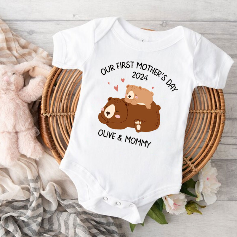 Our First Mother's Day Baby Onesies