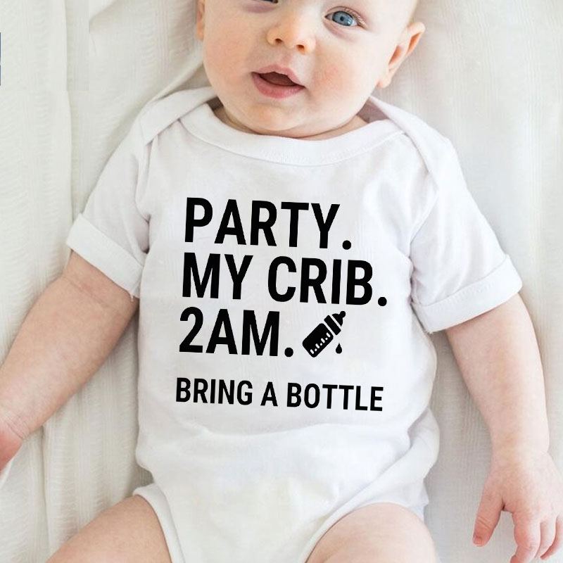 Party At My Crib 2AM Baby Onesie