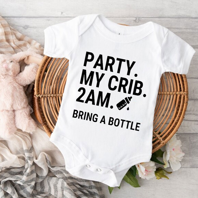 Party At My Crib 2AM Baby Onesie