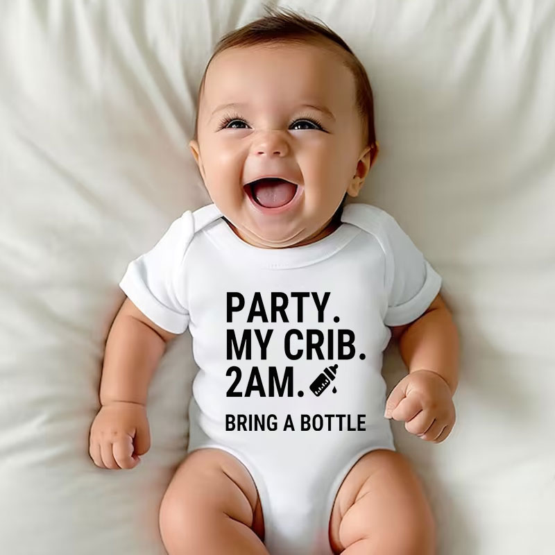 Party At My Crib 2AM Baby Onesie