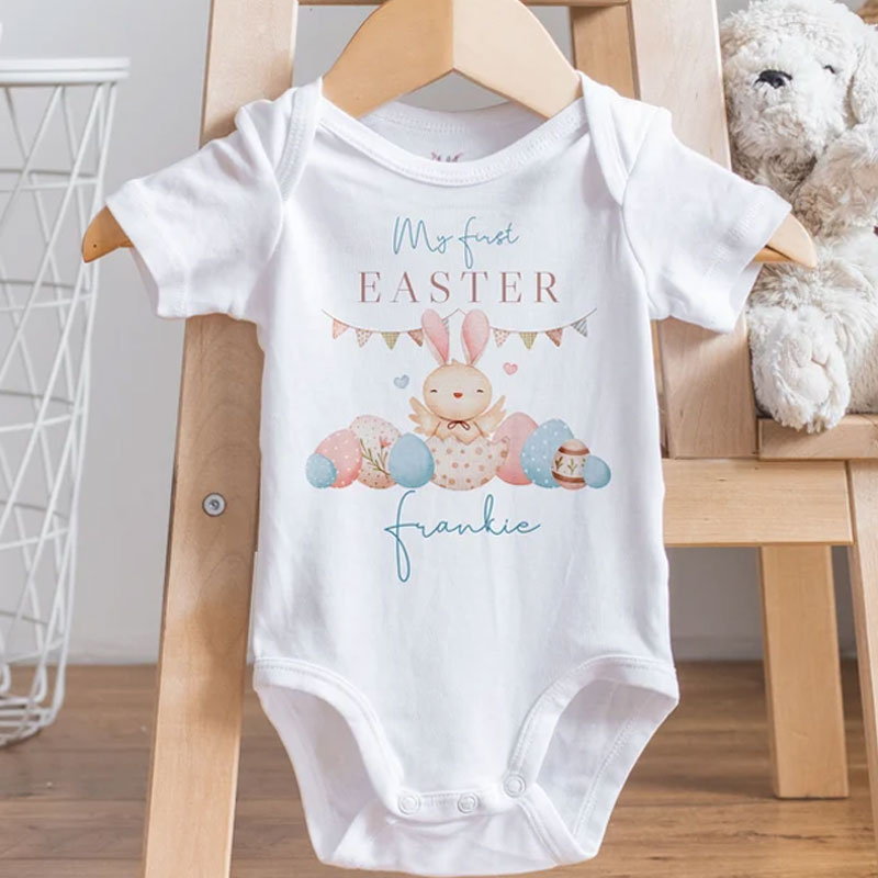 Personalised Baby 1st Easter Bodysuit Easter Gift