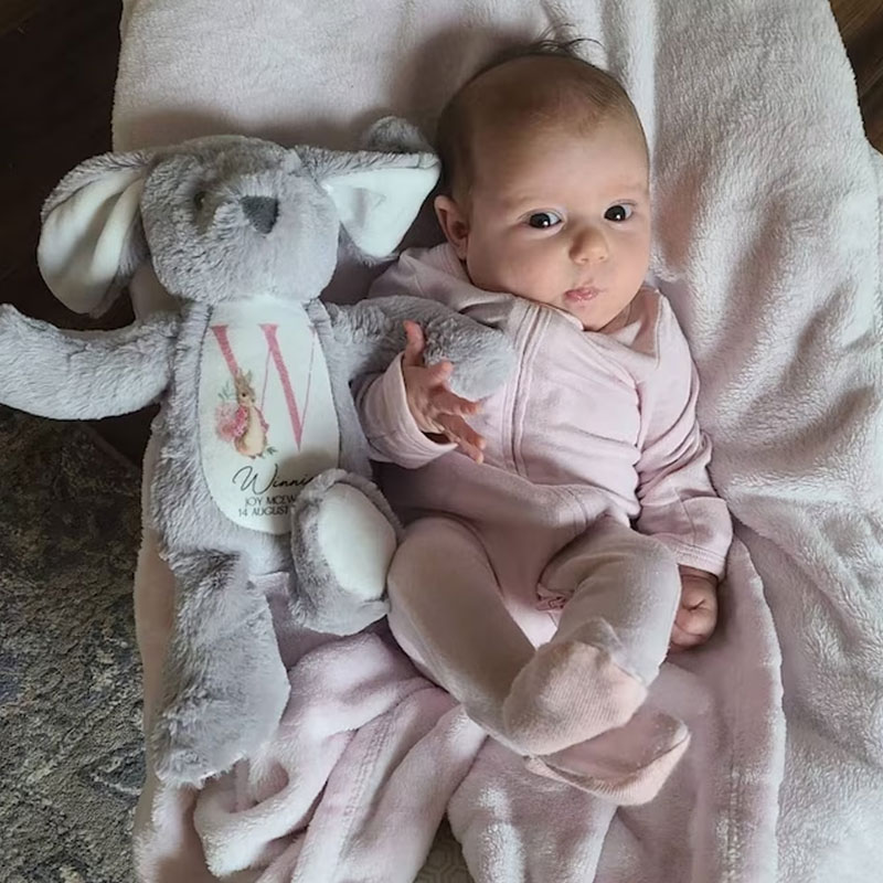 Personalised Bunny Rabbit New Baby Gift