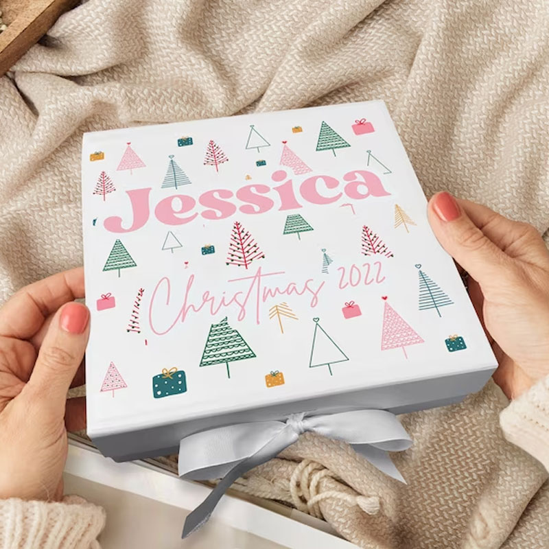 Personalised Christmas Eve Box Dance Girl Christmas Tree