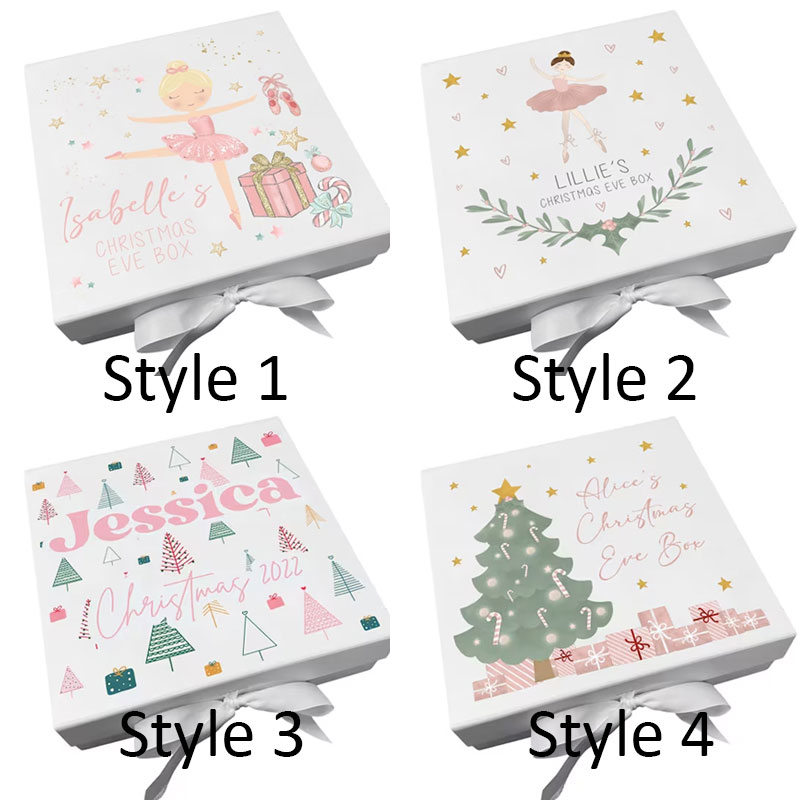 Personalised Christmas Eve Box Dance Girl Christmas Tree