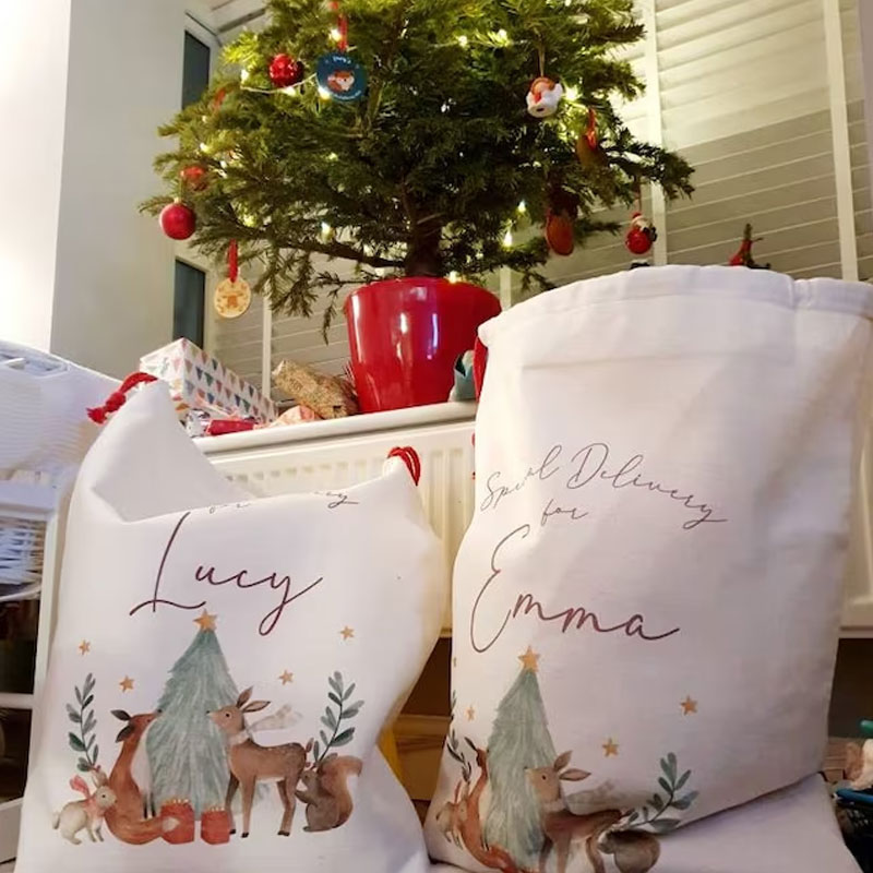 Personalised Christmas Sack Personalised Christmas Decorations