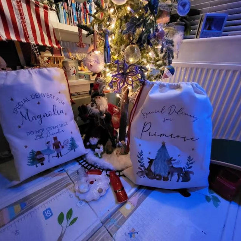 Personalised Christmas Sack Personalised Christmas Decorations