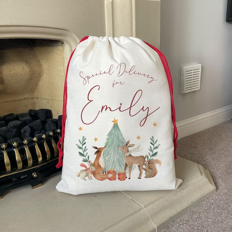 Personalised Christmas Sack Personalised Christmas Decorations