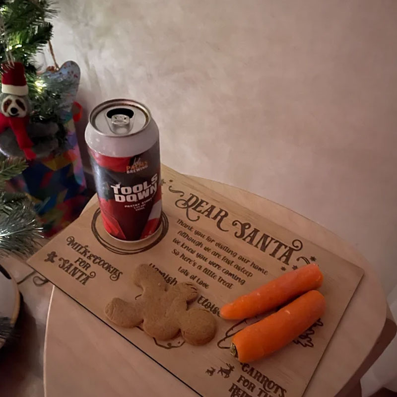 Personalised Dear Santa Treat Tray Kids Gfit