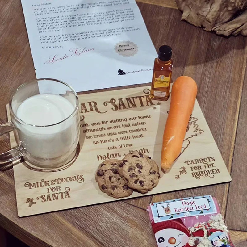 Personalised Dear Santa Treat Tray Kids Gfit