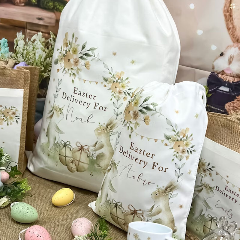 Personalised Easter Bag Easter Sack Gift