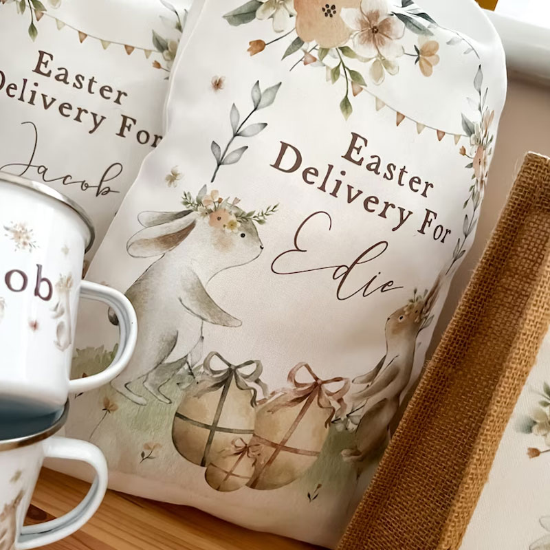 Personalised Easter Bag Easter Sack Gift