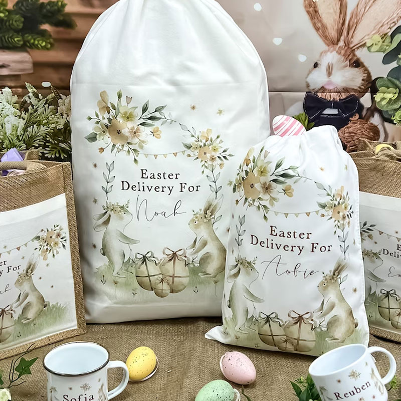 Personalised Easter Bag Easter Sack Gift