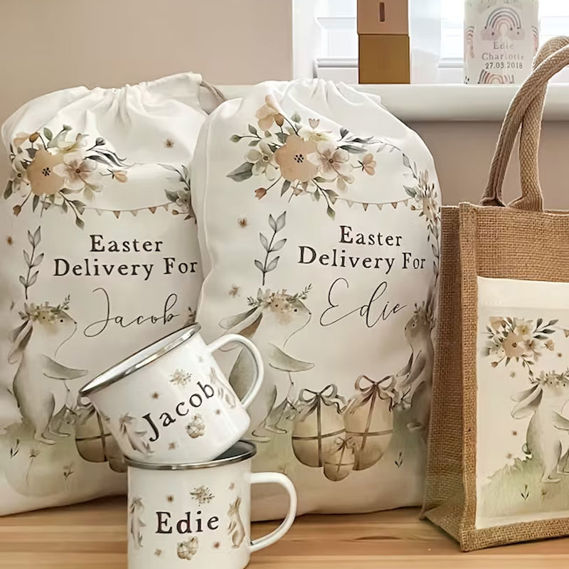 Personalised Easter Bag Easter Sack Gift