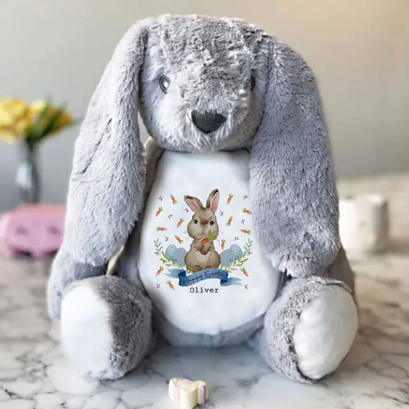 Personalised Easter Gift Happy Easter Toy Bunny