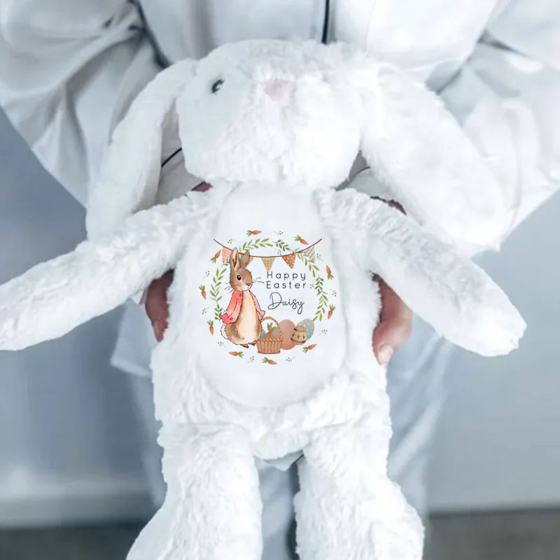 Personalised Easter Gift Happy Easter Toy Bunny