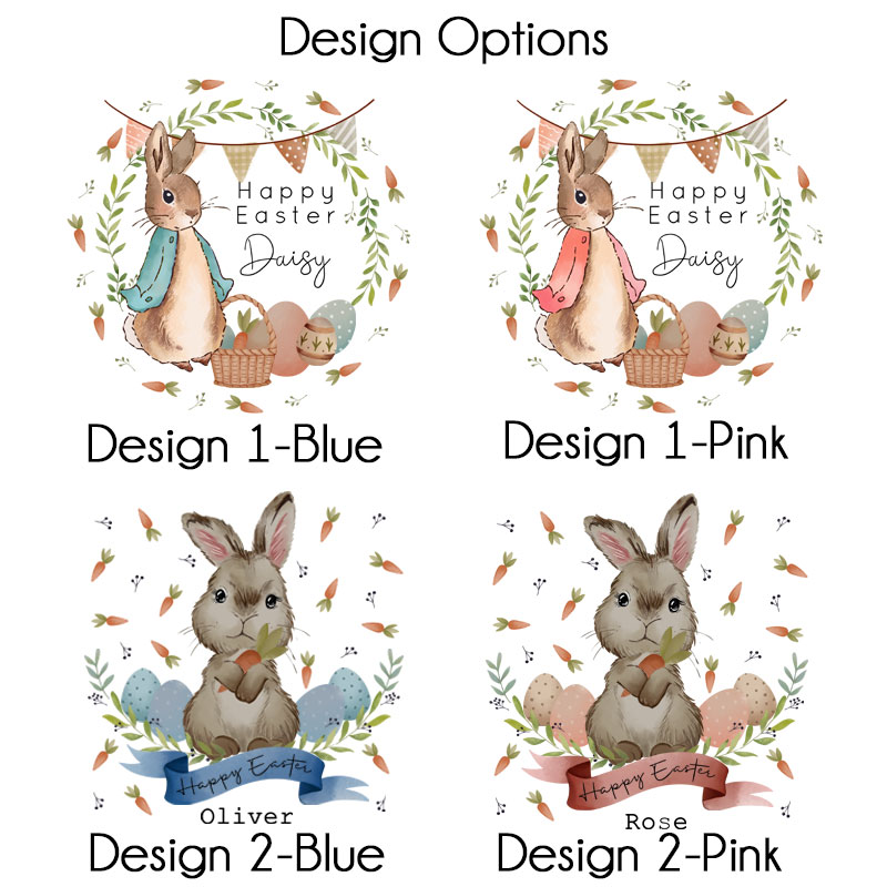 Personalised Easter Gift Happy Easter Toy Bunny