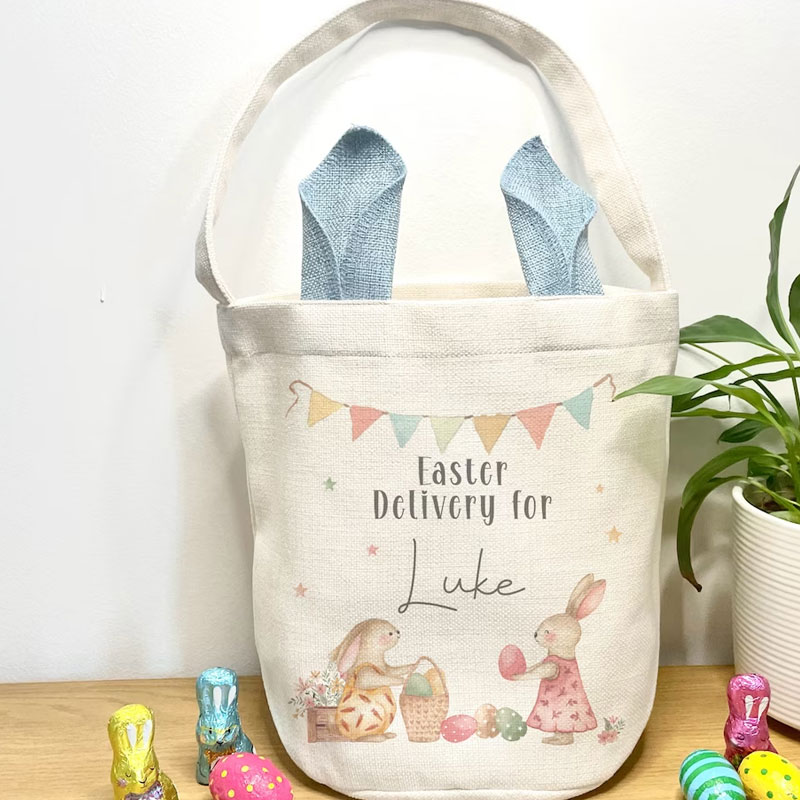 Personalised Keepsake Easter Bag Easter Basket