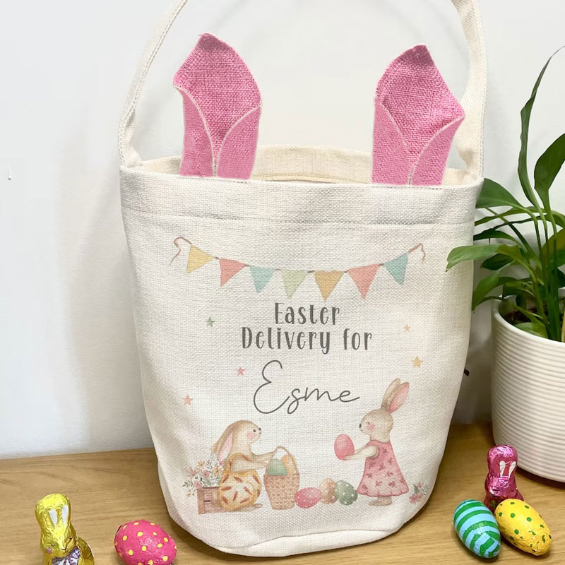 Personalised Keepsake Easter Bag Easter Basket