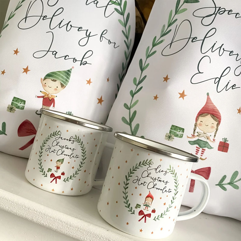 Personalised Kids Christmas Hot Chocolate Mug