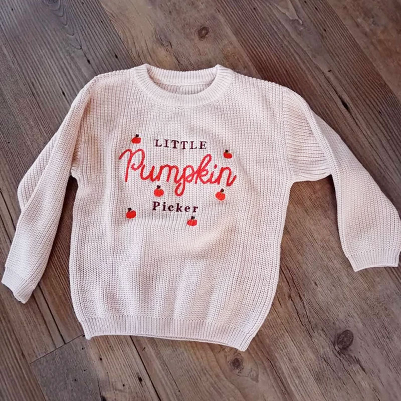 Personalised Kids Halloween Embroidered Sweater