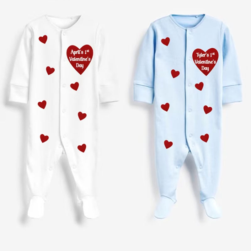 Personalised My first Valentine's Baby Onesie