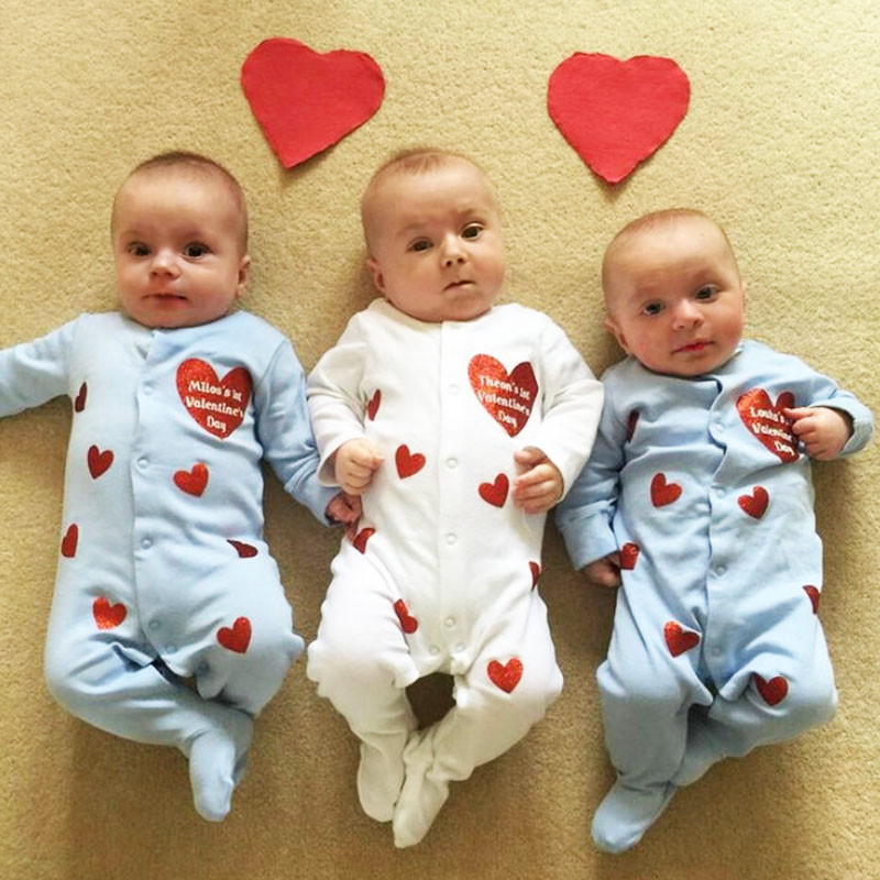 Personalised My first Valentine's Baby Onesie