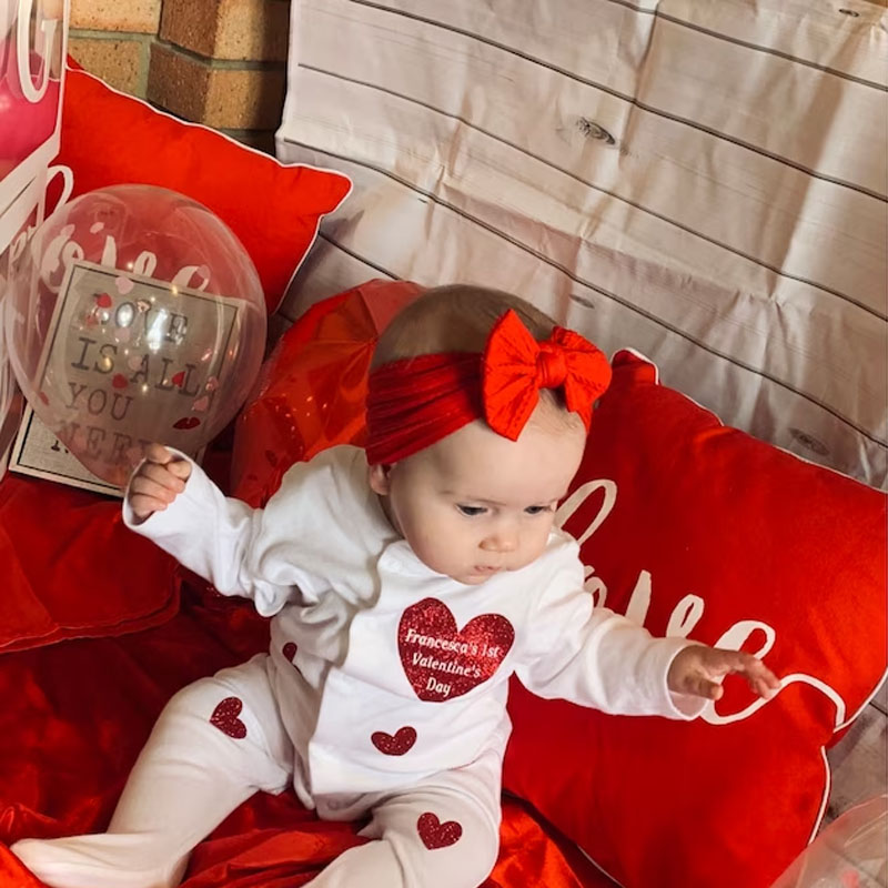 Personalised My first Valentine's Baby Onesie
