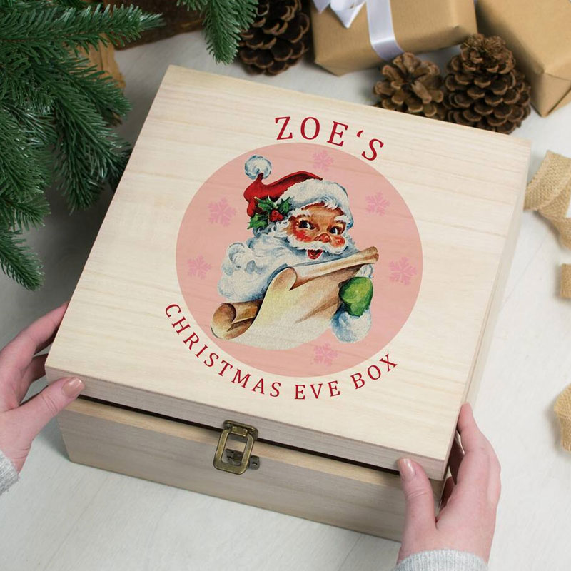 Personalised Vintage Santa Christmas Eve Box