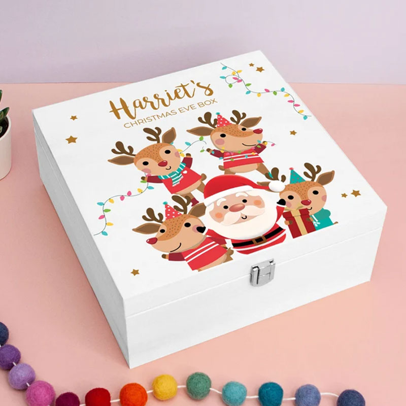 Personalised White Christmas Eve Box - Christmas Hamper