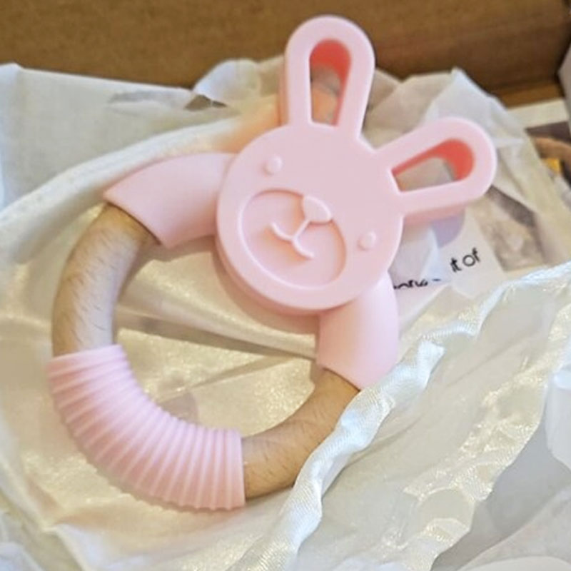 Personalised baby gift teether baby toy