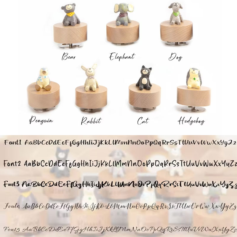 Personalized Animal Musical Box Baby Shower Gift