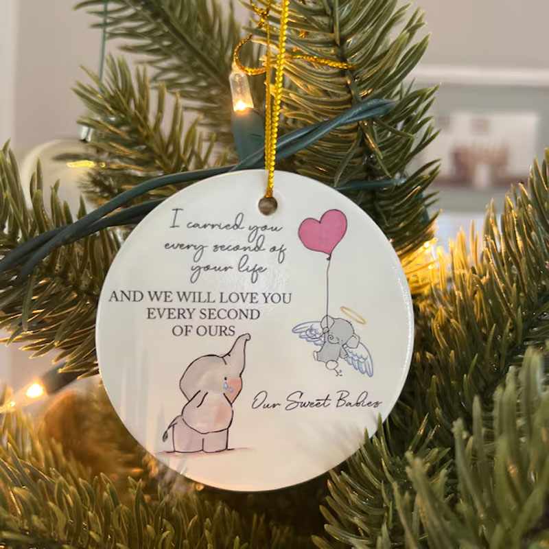 Personalized Baby Memorial Ornament Sympathy Gift