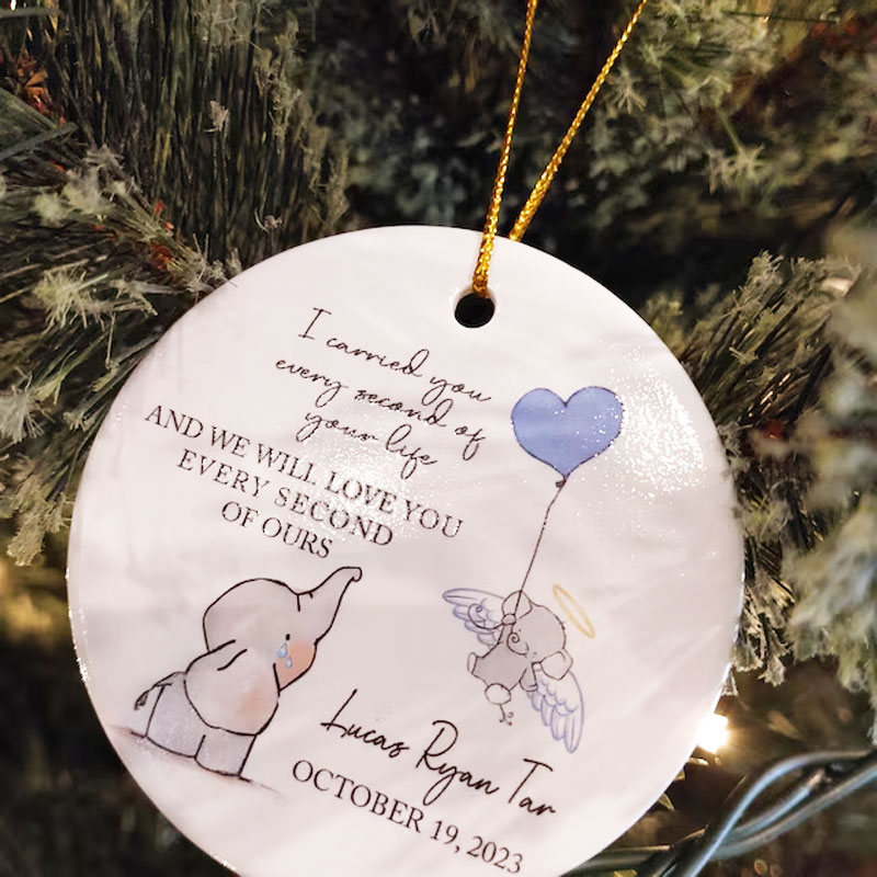 Personalized Baby Memorial Ornament Sympathy Gift