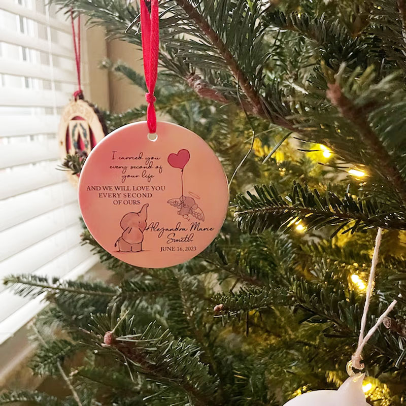 Personalized Baby Memorial Ornament Sympathy Gift
