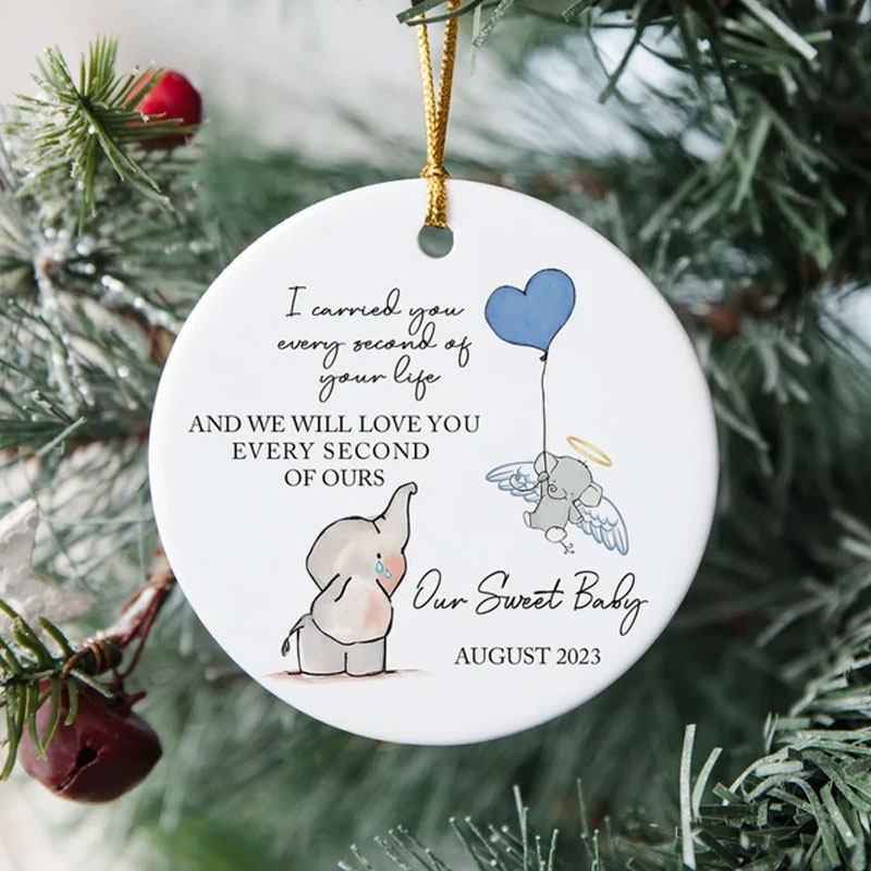 Personalized Baby Memorial Ornament Sympathy Gift