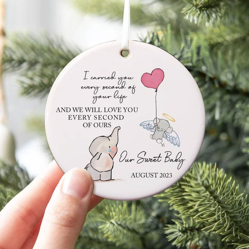 Personalized Baby Memorial Ornament Sympathy Gift
