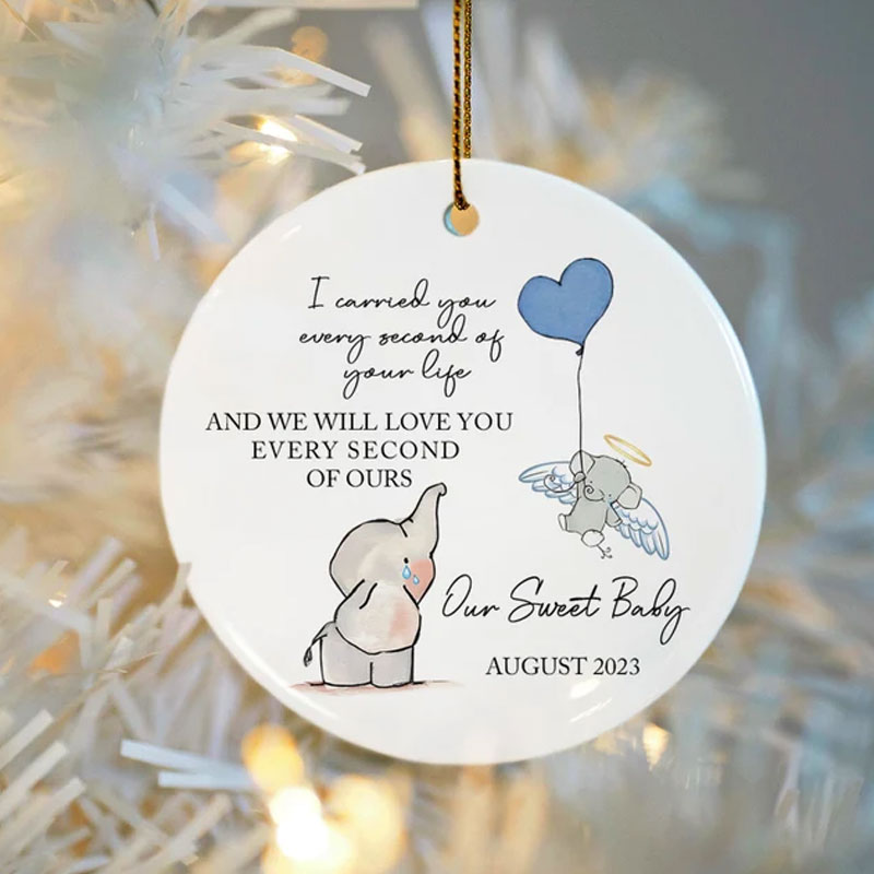 Personalized Baby Memorial Ornament Sympathy Gift
