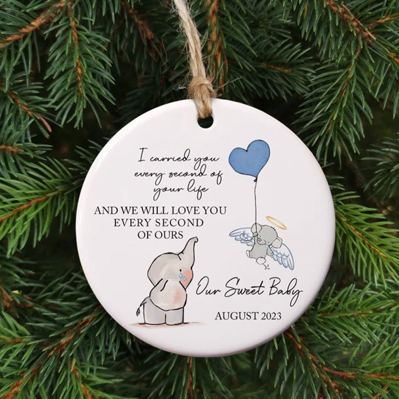 Personalized Baby Memorial Ornament Sympathy Gift