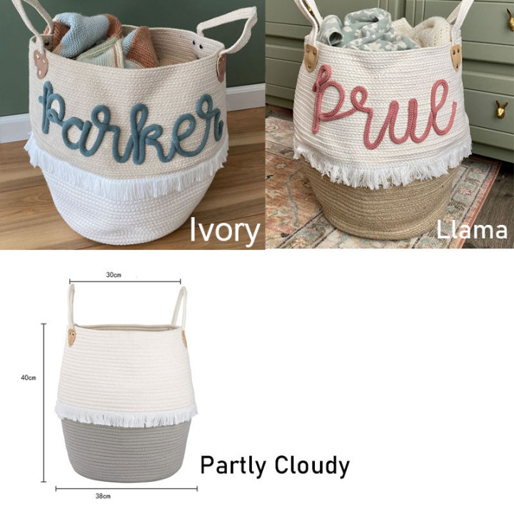 Personalized Baby Shower Gift basket Cute Laundry Basket