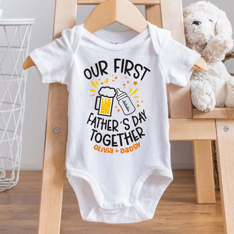 First Fathers Day Onesie Fathers Day Gift from Daughter Dad Gift