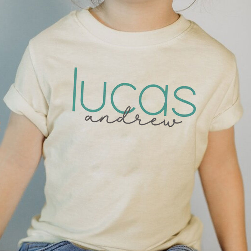 Personalized Boys Name Toddler T Shirt