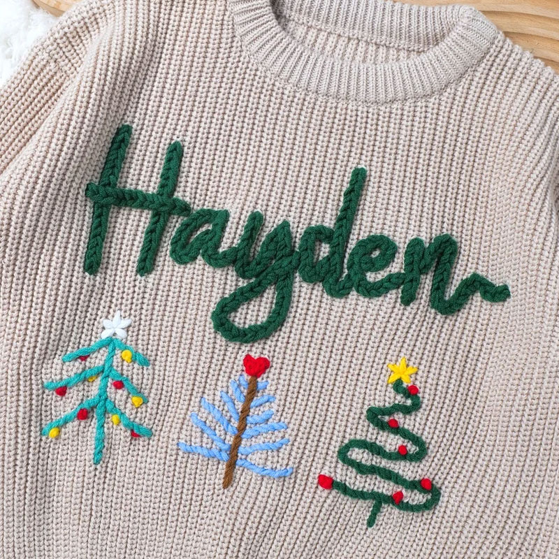 Personalized Christmas Baby Toddler Sweater Holiday Sweater